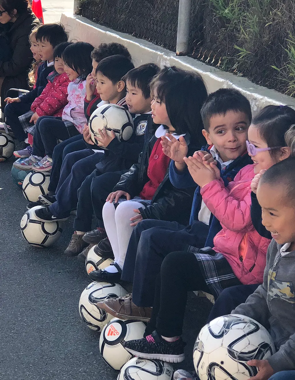 Little soccer players